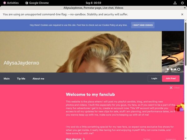 Allysajaydenxo.modelcentro.com Paypal Register