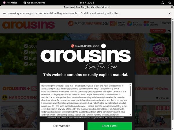 Arousins.com Male Pornstars