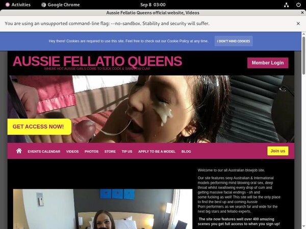 Aussie Fellatio Queens Hacked Account