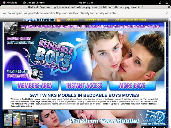 Beddableboys.com Pay