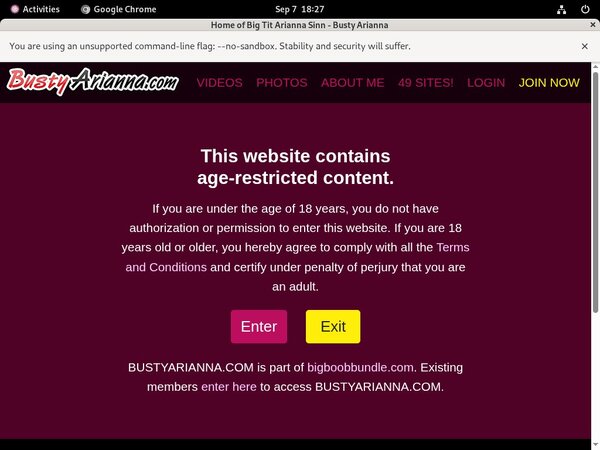 Bustyarianna.com Member Sign Up