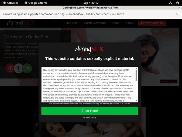 Daringsexhd Without Credit Card