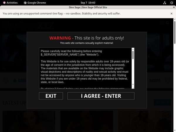 Discount Sinnsagexxx Tour