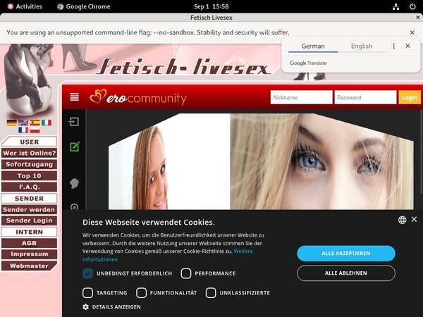 Fetisch Live Sex Account Passwords