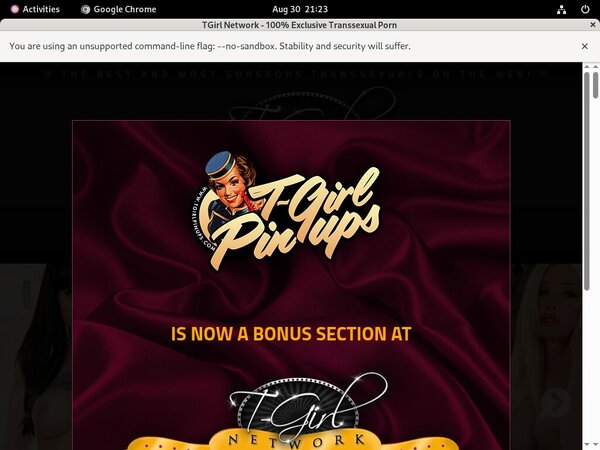 Free Accounts On TGirl Pinups