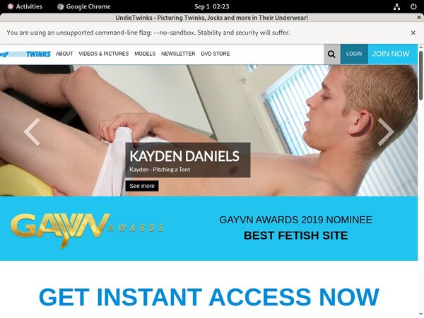 Free Undie Twinks Access
