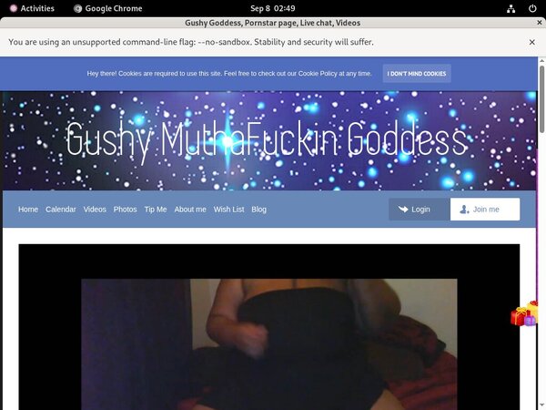 Gushy Goddess Get Password