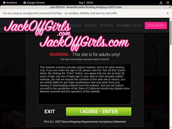 Jackoffgirls.com Free Account Passwords