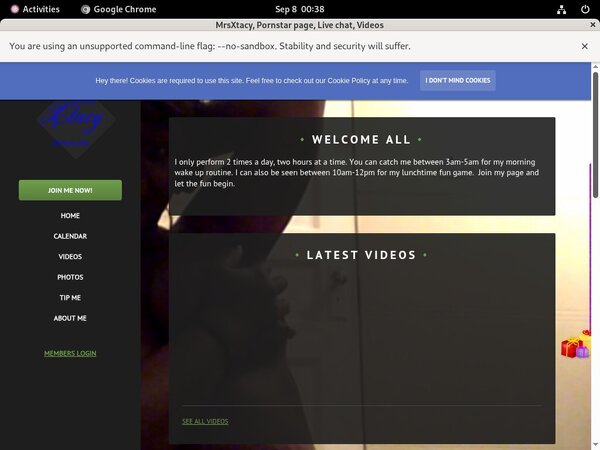 Mrsxtacy.modelcentro.com Get Account