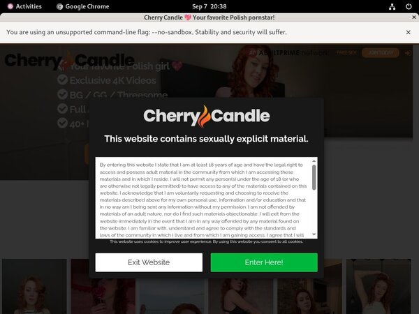 Porn Pass Cherry Candle