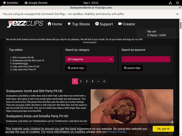 Scat Queens Berlin Account 2016