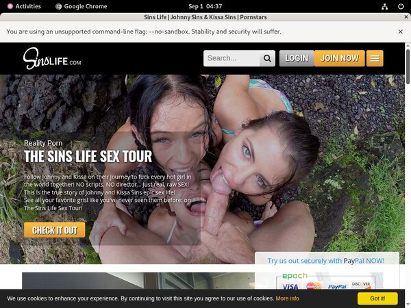 Sins Life Pornstars