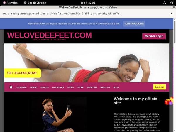 WeLoveDeeFeet Password Hack