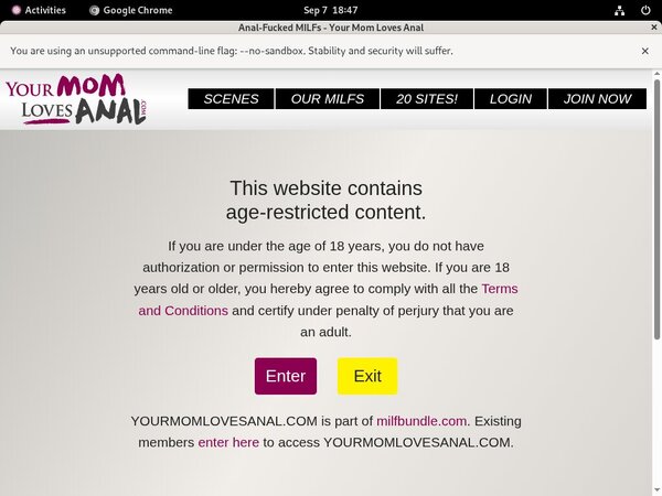 Yourmomlovesanal.com Accounts