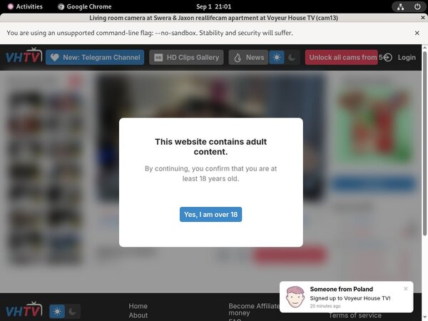 Free Voyeur House TV Hacked Login