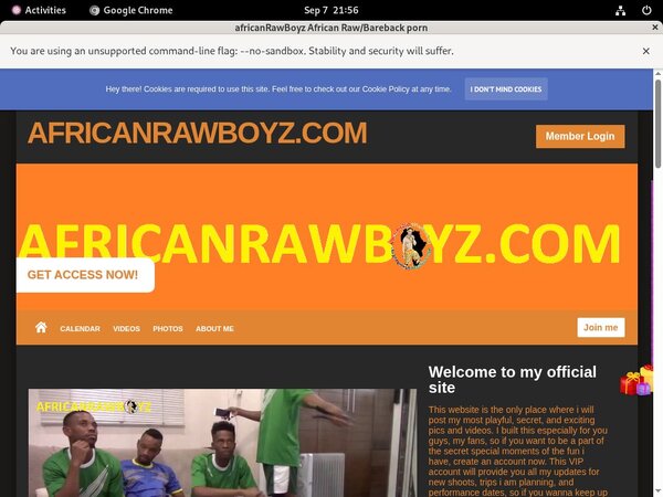 Register For AfricanRawBoyz
