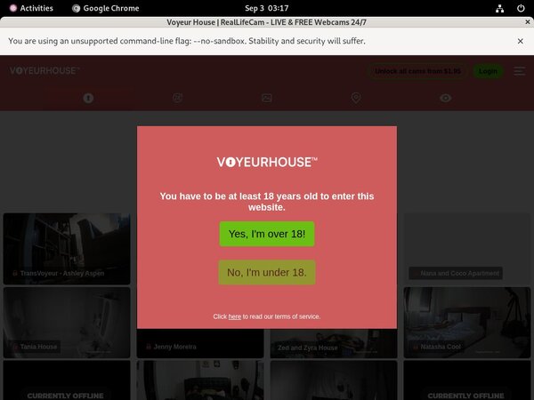 Voyeurhouse Mobile Passwords