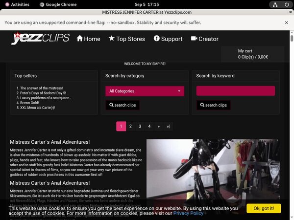 Yezzclips.com Using Pay Pal