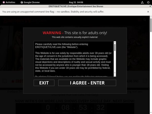 Free Erotiquetvlive Passwords 2018