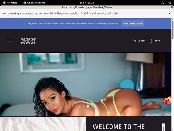 Login For Sarahlace.xxx
