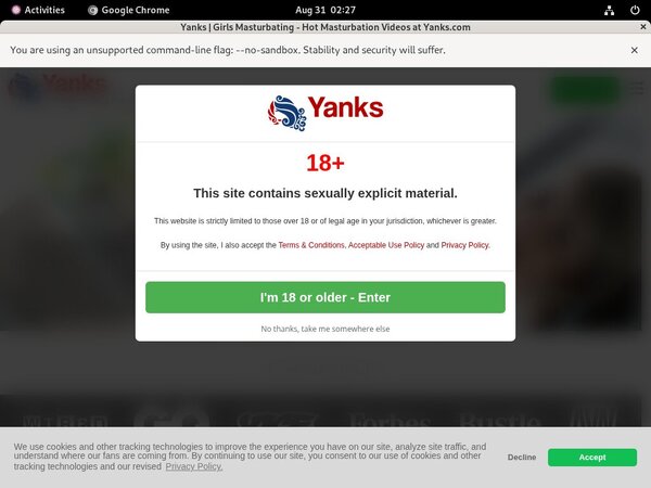 Free Yanks.com Access